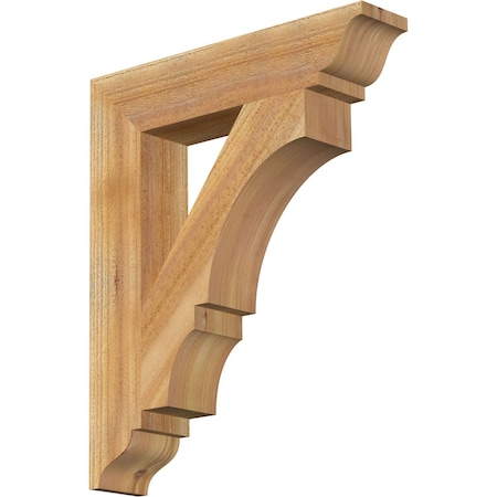 Ekena Millwork Balboa Traditional Rough Sawn Bracket, Western Red Cedar, 4"W x 20"D x 24"H BKT04X20X24BOA01RWR